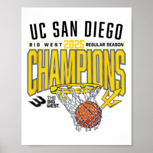 Poster Uc San Diego Tretons 2025 Saison Régulière Basketb