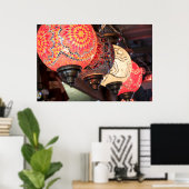 Poster Uchisar, Coloré, Lampes Mosaïques (Bureau à domicile)