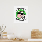 Poster Uderly Awesome Funny Cow Pun (Cuisine)