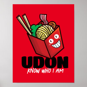 Poster Udon personnalisable sait qui je suis