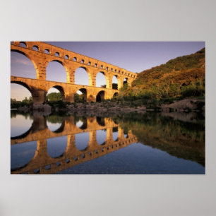Poster UE, France, Provence, Gard, Pont du Gard. 2