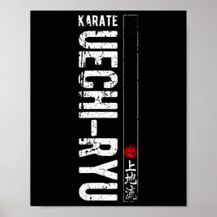Poster Uechi Ryu Karate Do Martial Arts Japan Belt Retro