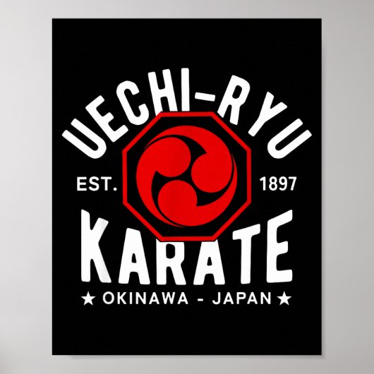Poster Uechi Ryu Karate Do Martial Arts Japan Tokyo  (Devant)
