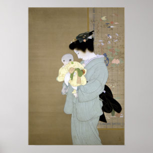 Poster Uemura Shōen mère et enfant