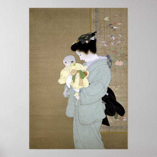 Poster Uemura Shōen mère et enfant (Devant)