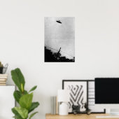 Poster UFO Alien Extraterrestrial Spacecraft Top Secret (Bureau à domicile)