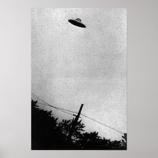 Poster UFO Alien Extraterrestrial Spacecraft Top Secret (Devant)
