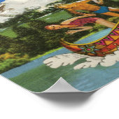 Poster UFO Canoe Trip Mountains Surreal Collections (Coin)