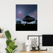 Poster UFO Cattle Mutilation (Bureau à domicile)