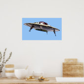 Poster UFO métallique (Cuisine)