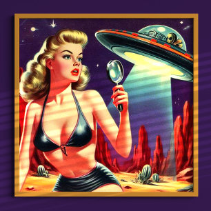 Poster Ufo Pin up