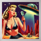 Poster Ufo Pin up (Devant)