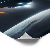 Poster UFO SCI FI Wall Art Poster Alien (Coin)