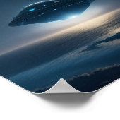 Poster UFO SCI FI Wall Art Poster Alien (Coin)