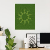 Poster UFO-snijcirkels (kleinste is $12,10) (Thuiskantoor)