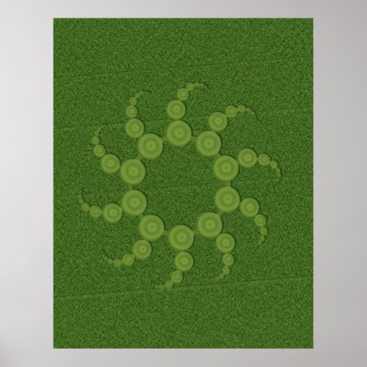 Poster UFO-snijcirkels (kleinste is $12,10) (Voorkant)