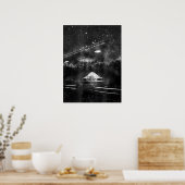 Poster UFO TRB Triangle Alien spatial Hommes femmes (Cuisine)