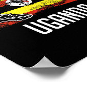 Poster Uganda Flag Jersey Ugandan Soccer Team Ugandan  (Coin)