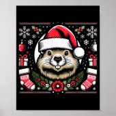 Poster Ugly Christmas Groundhog  (Devant)