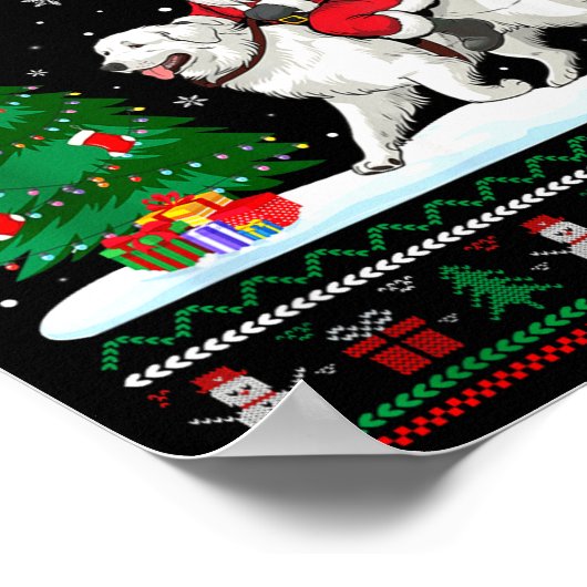 Poster Ugly Christmas Tree Lights Santa Riding Great Pyre (Coin)