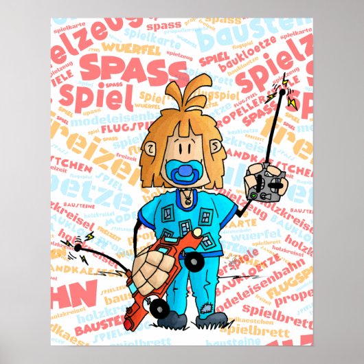 Poster Ugo - jouets / (Devant)