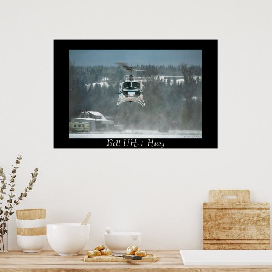Poster UH-1 Huey Hovering (Cuisine)