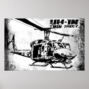 Poster UH-1N Huey jumeau