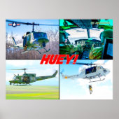 POSTER UH-1N IROQUOIS "HUEY" (Devant)