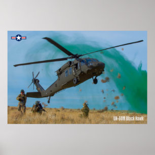 POSTER UH-60M NOIR HAWK