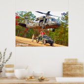 POSTER UH-60M NOIR HAWK (Cuisine)