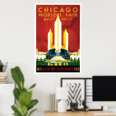 Poster uit 1933 in Chicago World's Fair 1933 (Thuiskantoor)