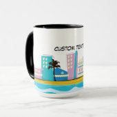 Poster uit de jaren tachtig van de vorige eeuw Mok (Voorkant links)