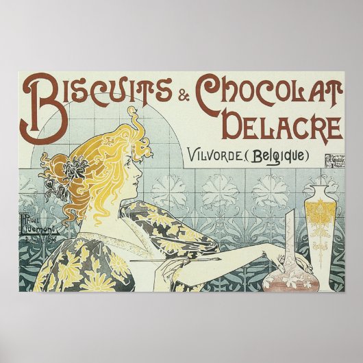 Poster uit koekjes en chocolade (Voorkant)