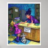 Poster Uitchecken bibliotheek (Voorkant)