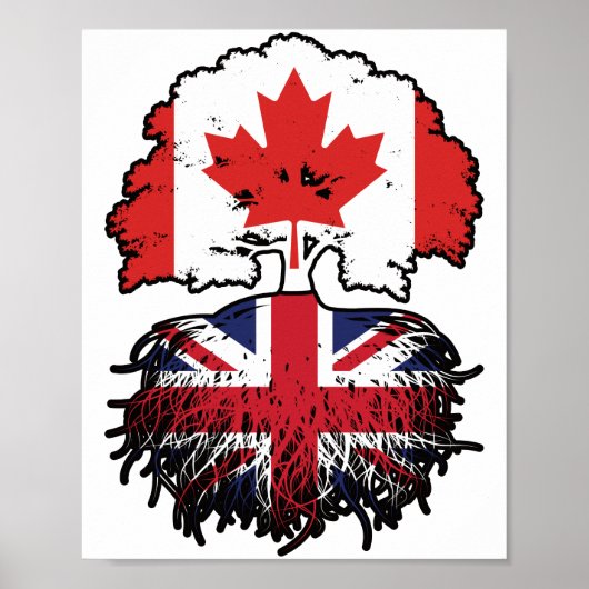 Poster UK British Canadian Canada Tree Roots (Devant)