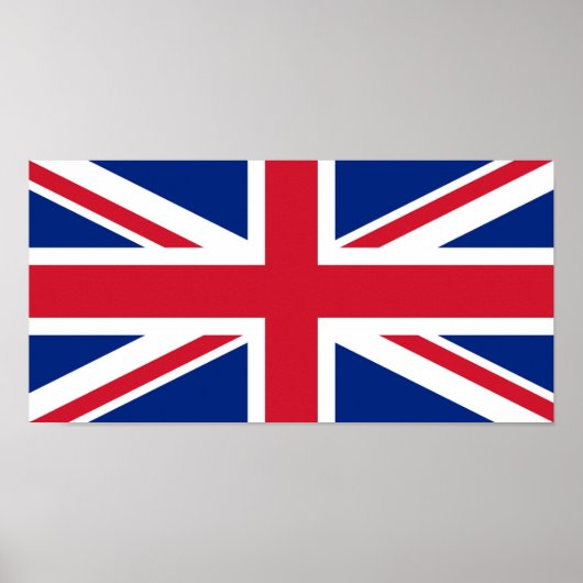 Poster UK United Kingdom Britain Royal Union Jack Flag (Devant)