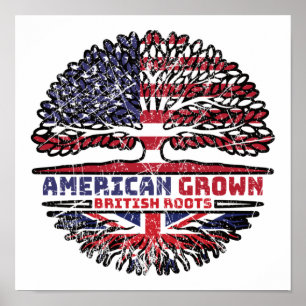 Poster Uk United Kingdom British US American USA United