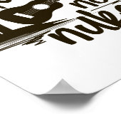 Poster Ukes Not Nukes Ukulele Joueur Hawaïen Musicien (Coin)