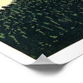 Poster Ukiyo-e South Wind Sky ou Fuji rouge de Hokusai (Coin)