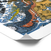 Poster ukiyoe - 和漢百物語 No.15 - 入雲竜公孫勝 - (Coin)