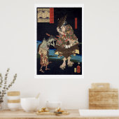 Poster ukiyoe - 和 漢 百 物 語 n° 01 - 主 馬   - (Cuisine)