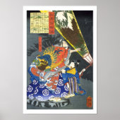 Poster ukiyoe - 和 漢 百 物 語 n° 09 - 小 田  - (Devant)