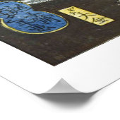 Poster ukiyoe - 和 漢 百 物 語 n° 10 - 雷 de de de 震 - (Coin)