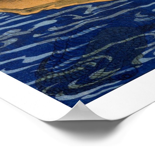 Poster ukiyoe - 和 漢 百 物 語 n° 24 - 鷺 池 - (Coin)