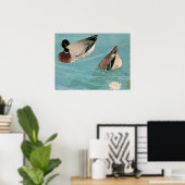 Poster Ukiyoe [Goyo] Canards (S) (Bureau à domicile)