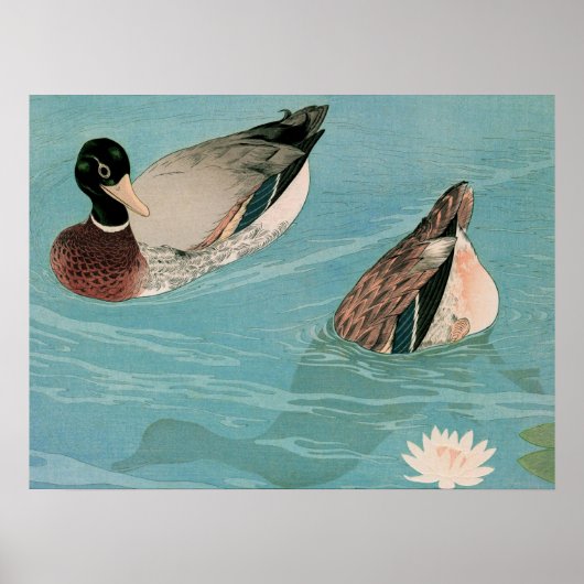Poster Ukiyoe [Goyo] Canards (S) (Devant)