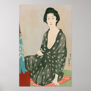 Poster Ukiyoe [Goyo] Femme en vêtements d'été (S)