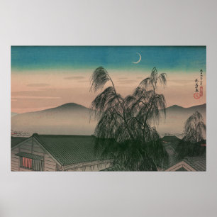 Poster Ukiyoe [Goyo] Lune du soir (XL)