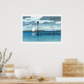 Poster ukiyoe - hasui - C09 - Off Shinagawa - (Cuisine)