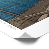 Poster ukiyoe - hasui - m02 - Ushibori sous la pluie - (Coin)